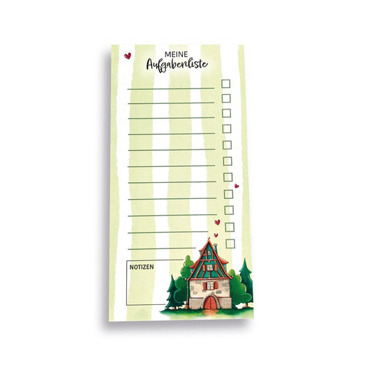 Aufgabenliste Fachwerkhäuschen