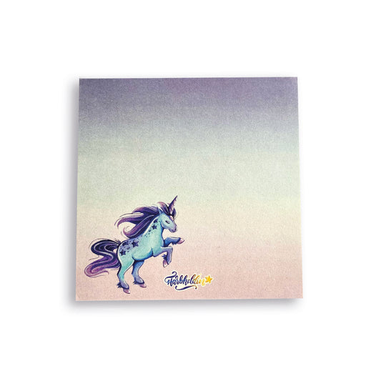 Mini-Block Blaues Einhorn