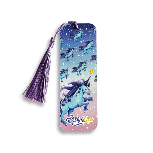 Lesezeichen Blaues Einhorn