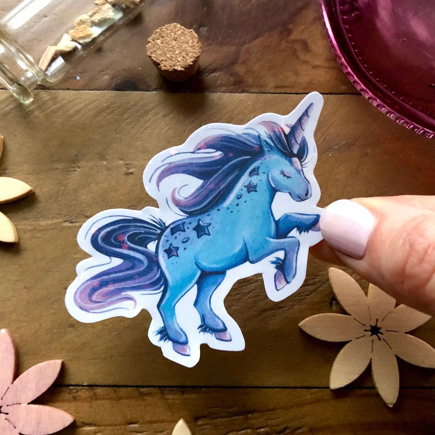 Glitzersticker Einhörner (3er-Set)