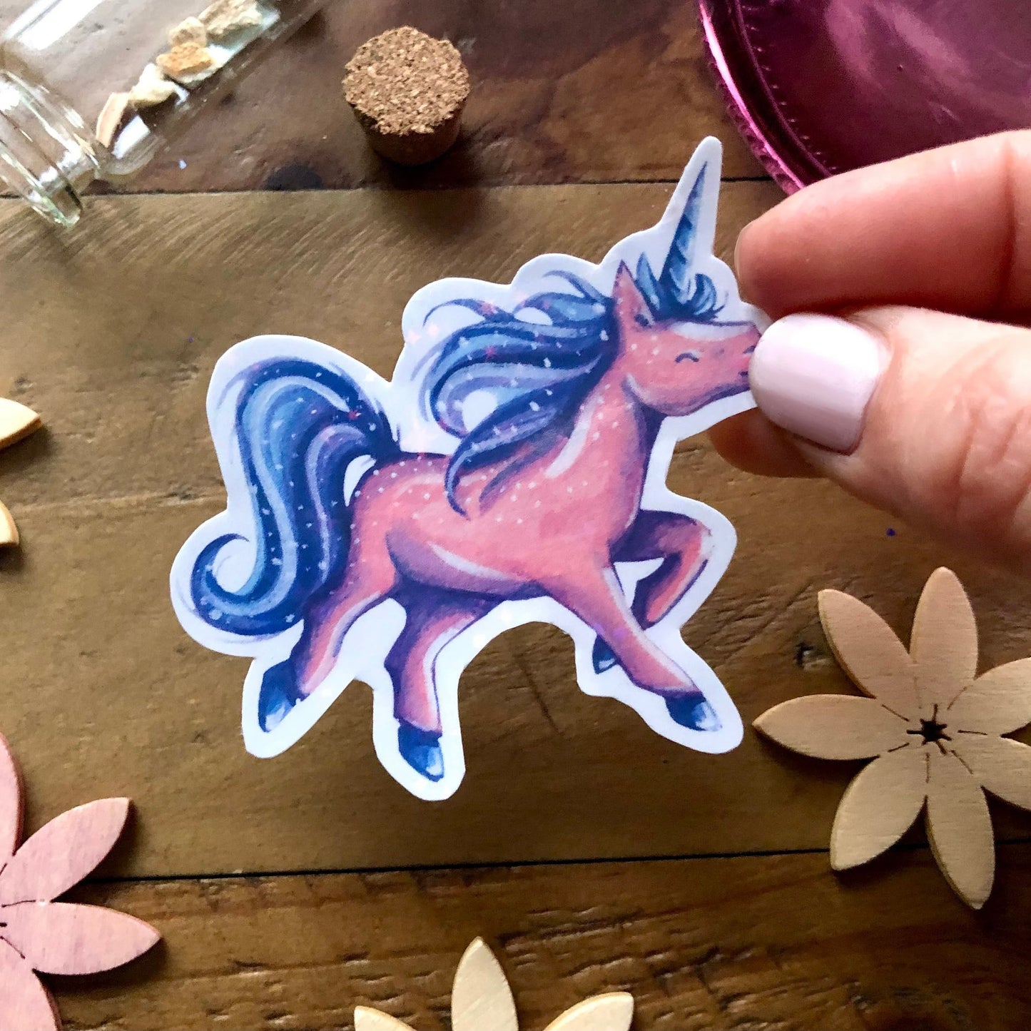 Glitzersticker Einhörner (3er-Set)