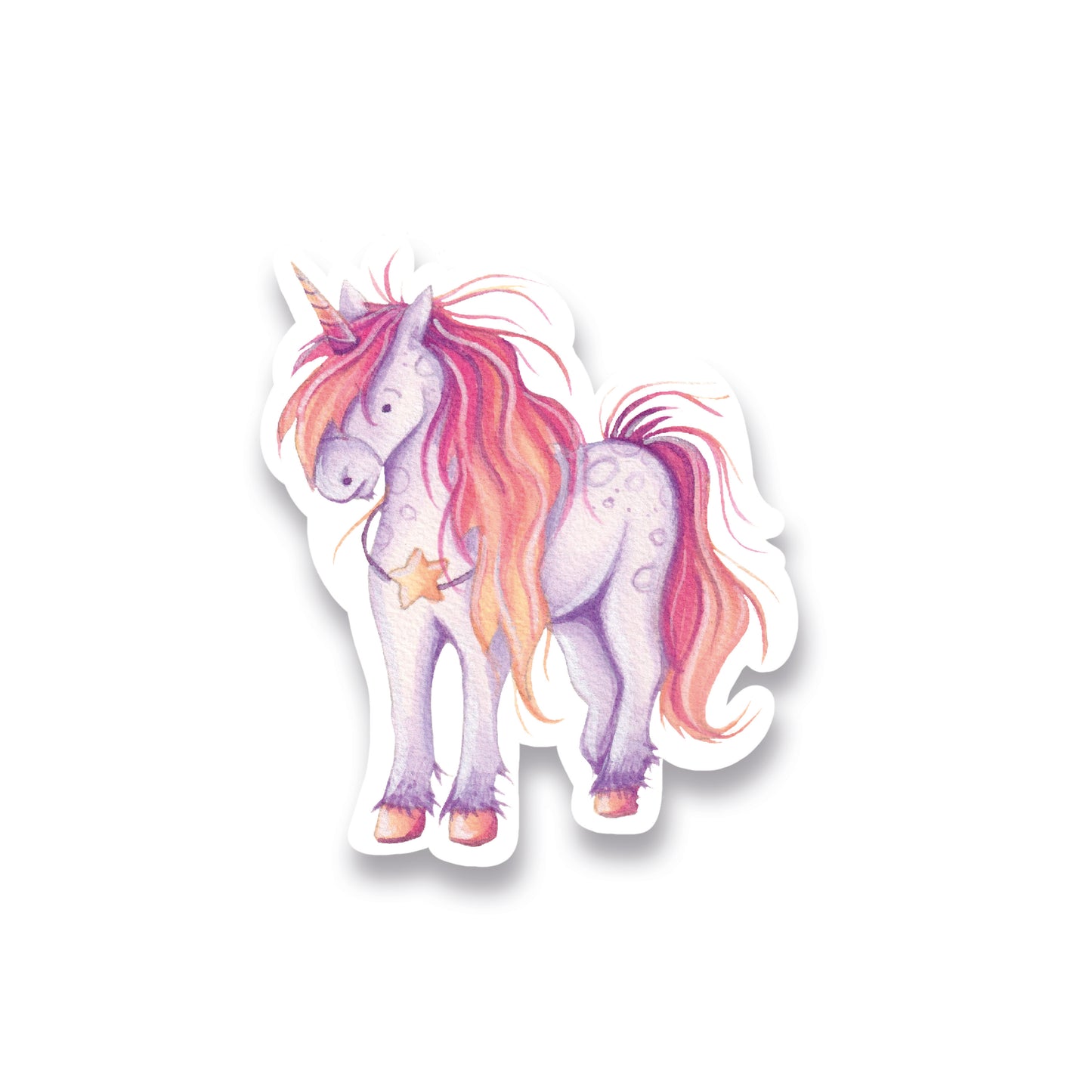 Glitzersticker Einhorn