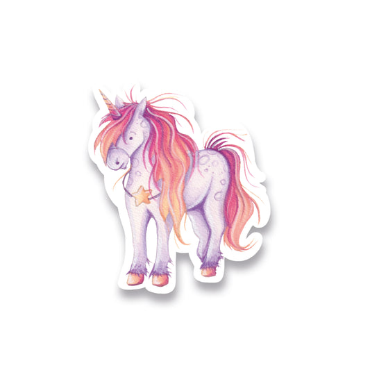Glitzersticker Einhorn