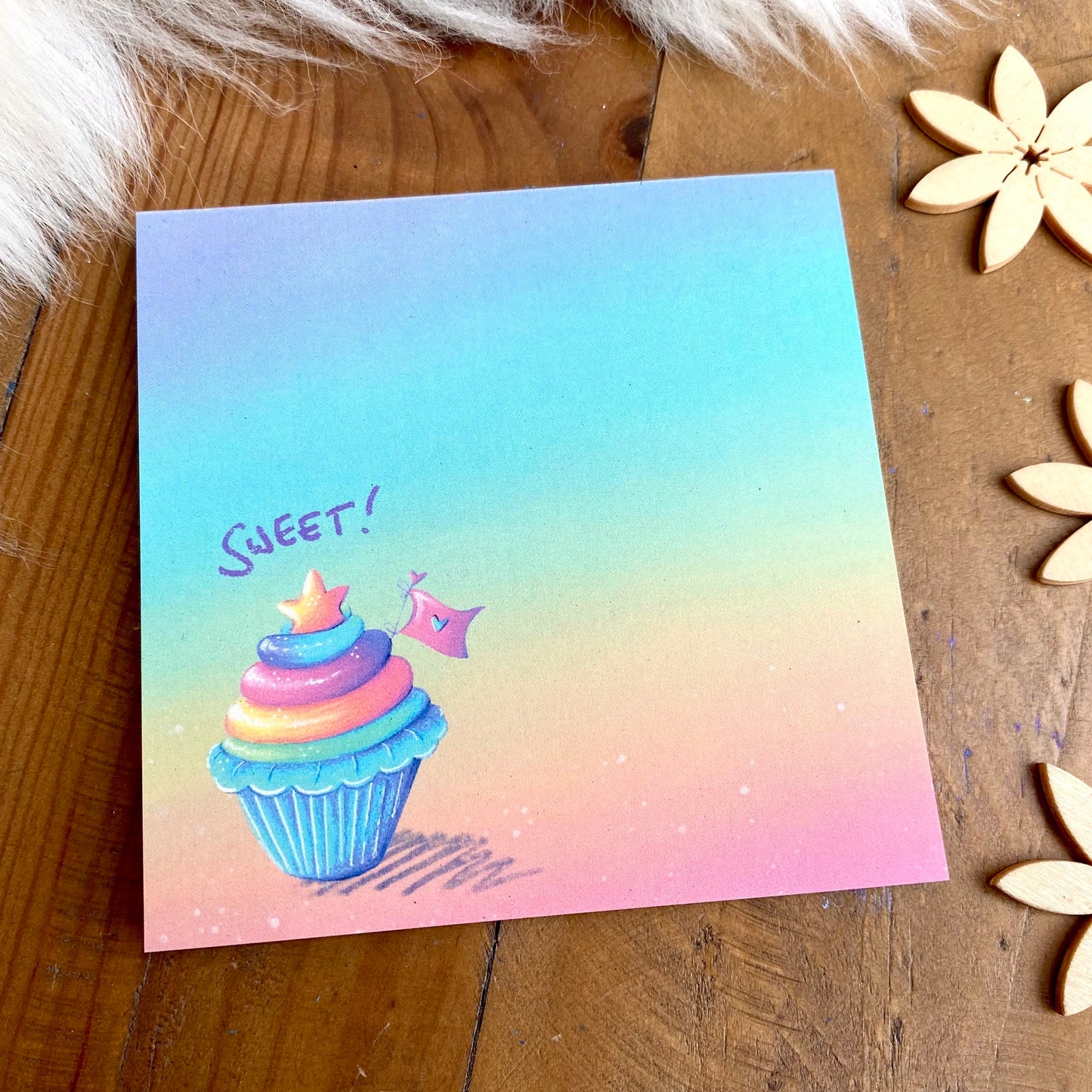 Mini-Block Regenbogen-Cupcake