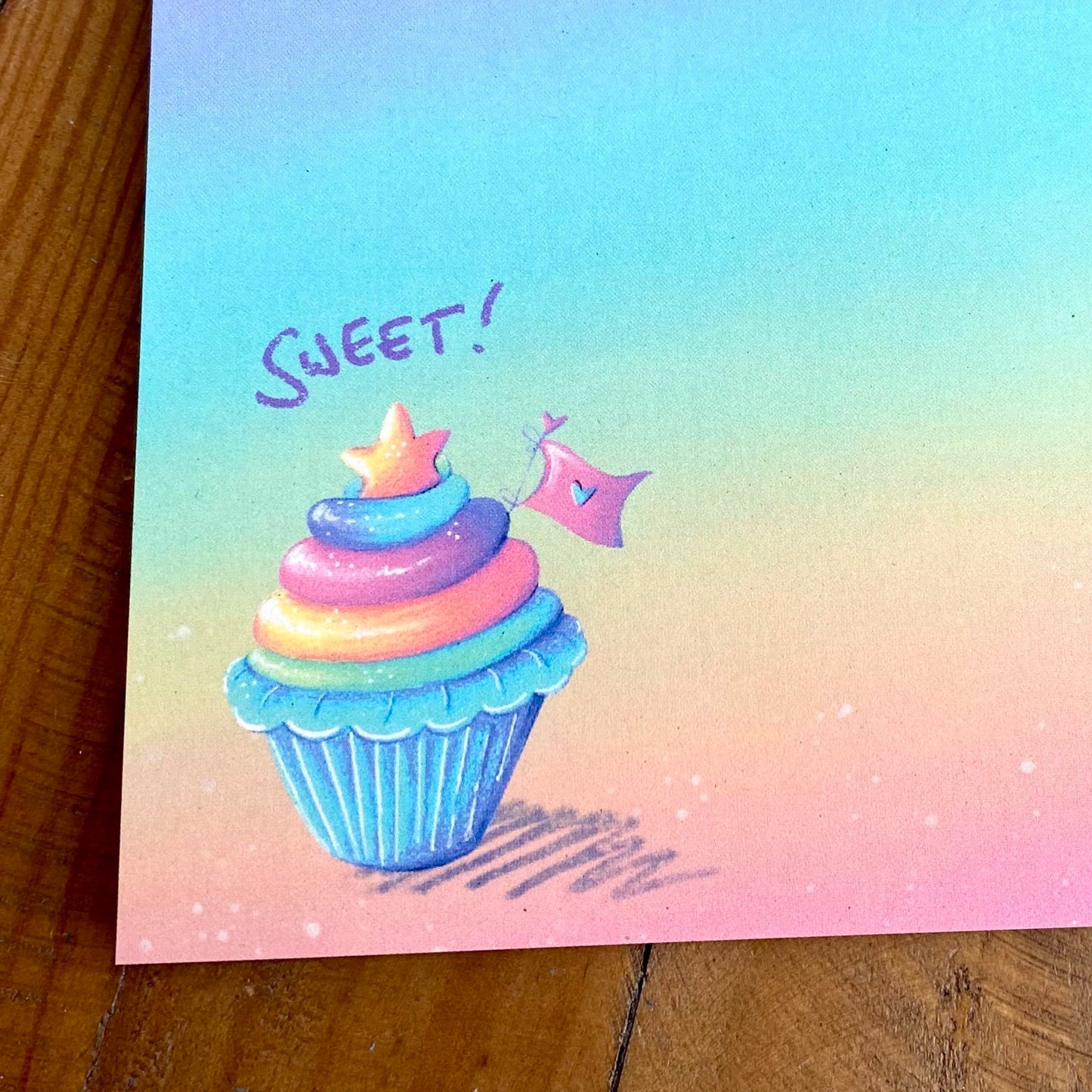 Mini-Block Regenbogen-Cupcake