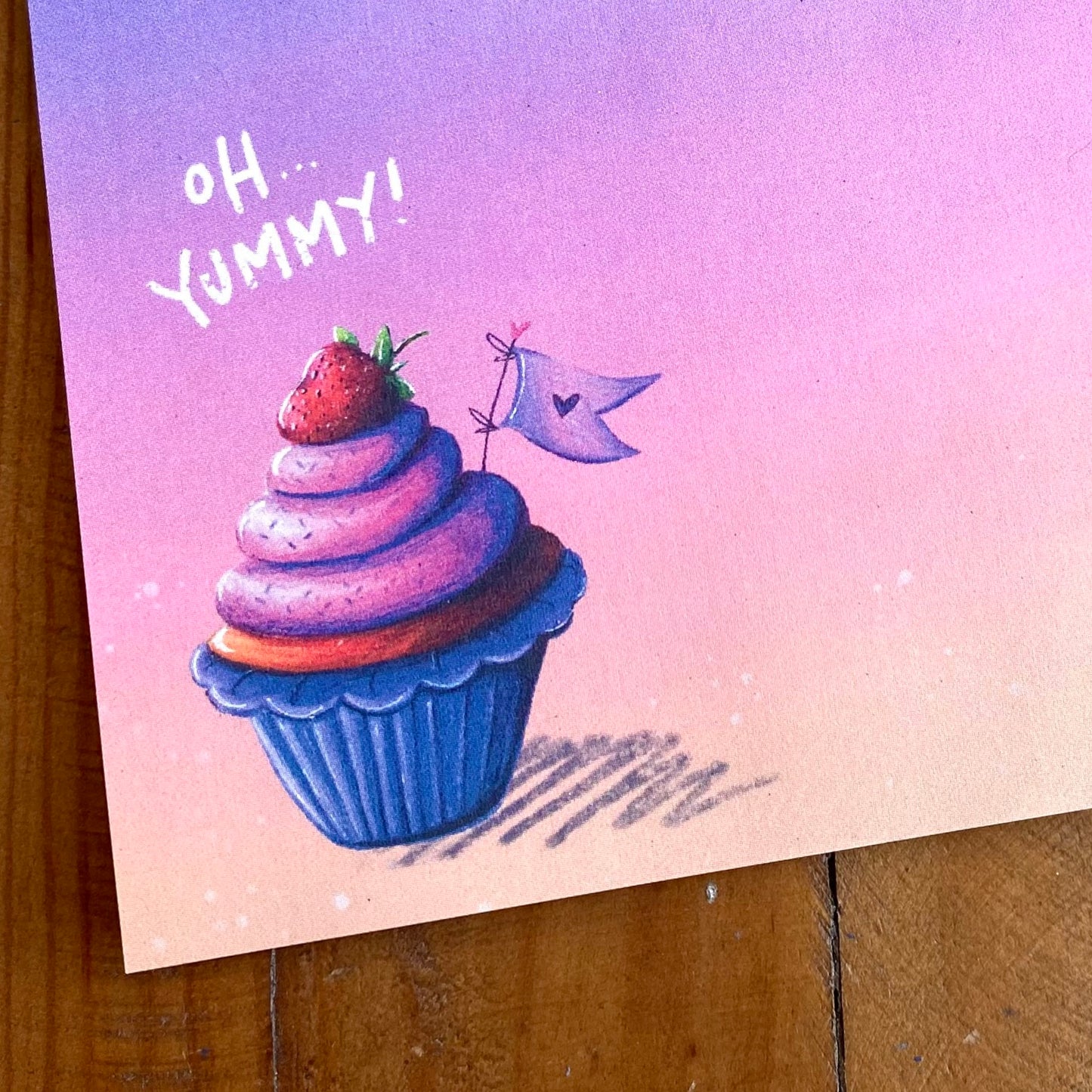 Mini-Block Erdbeer-Cupcake