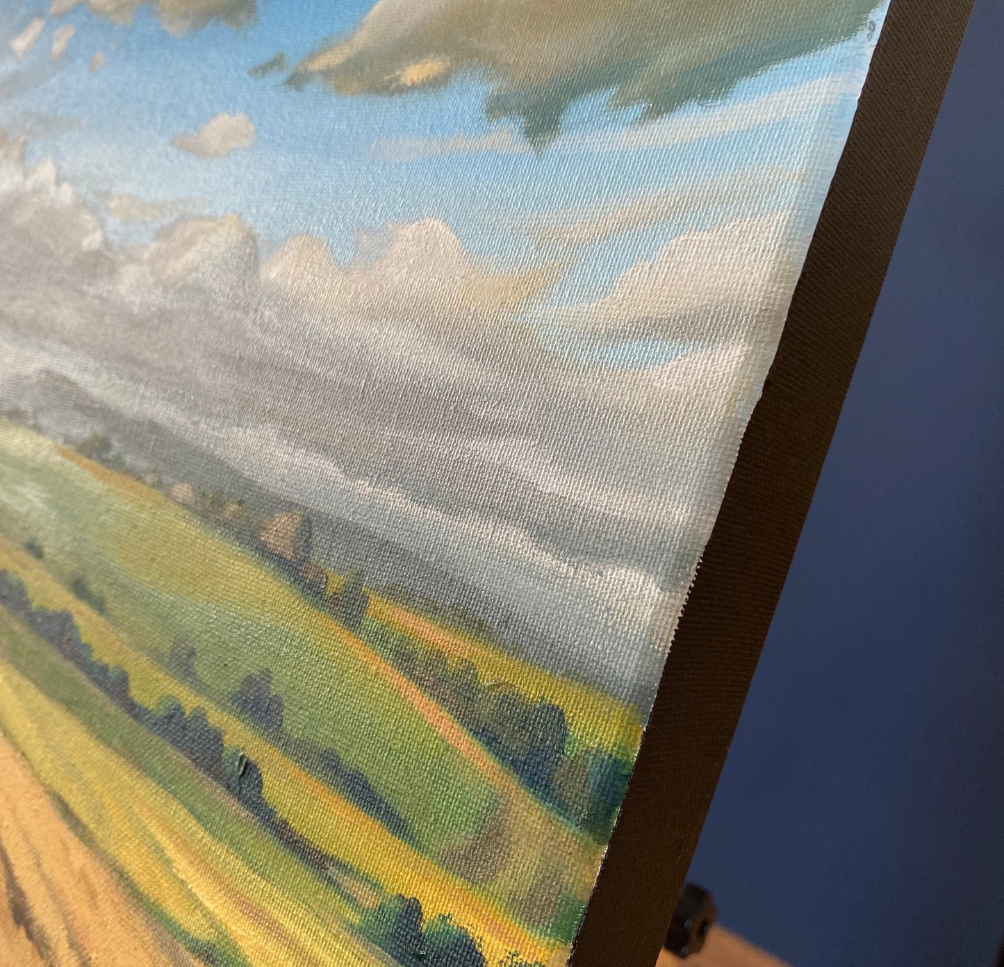 Landschaftsgemälde "Kornfeld" in Öl 60 x 80 cm