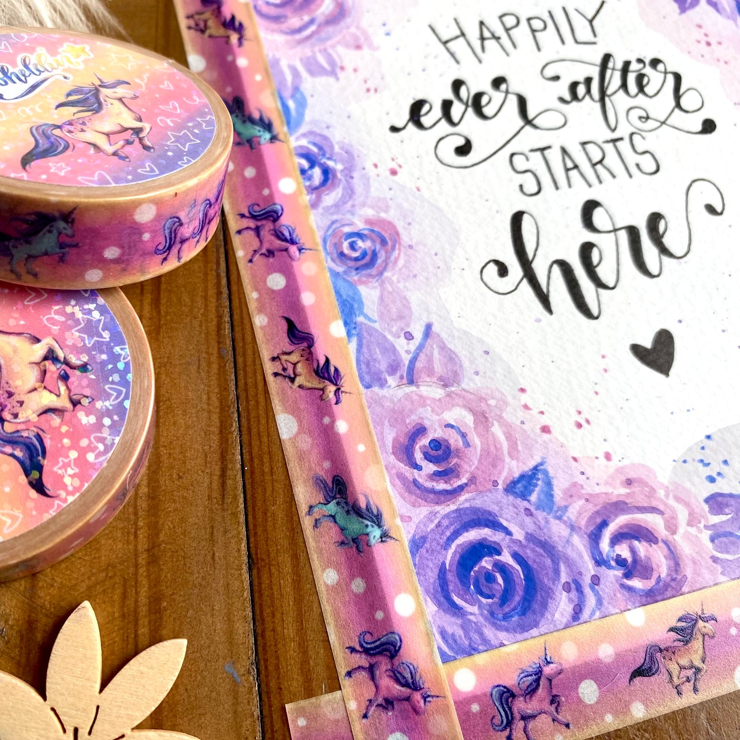 Washi Tape Einhörner