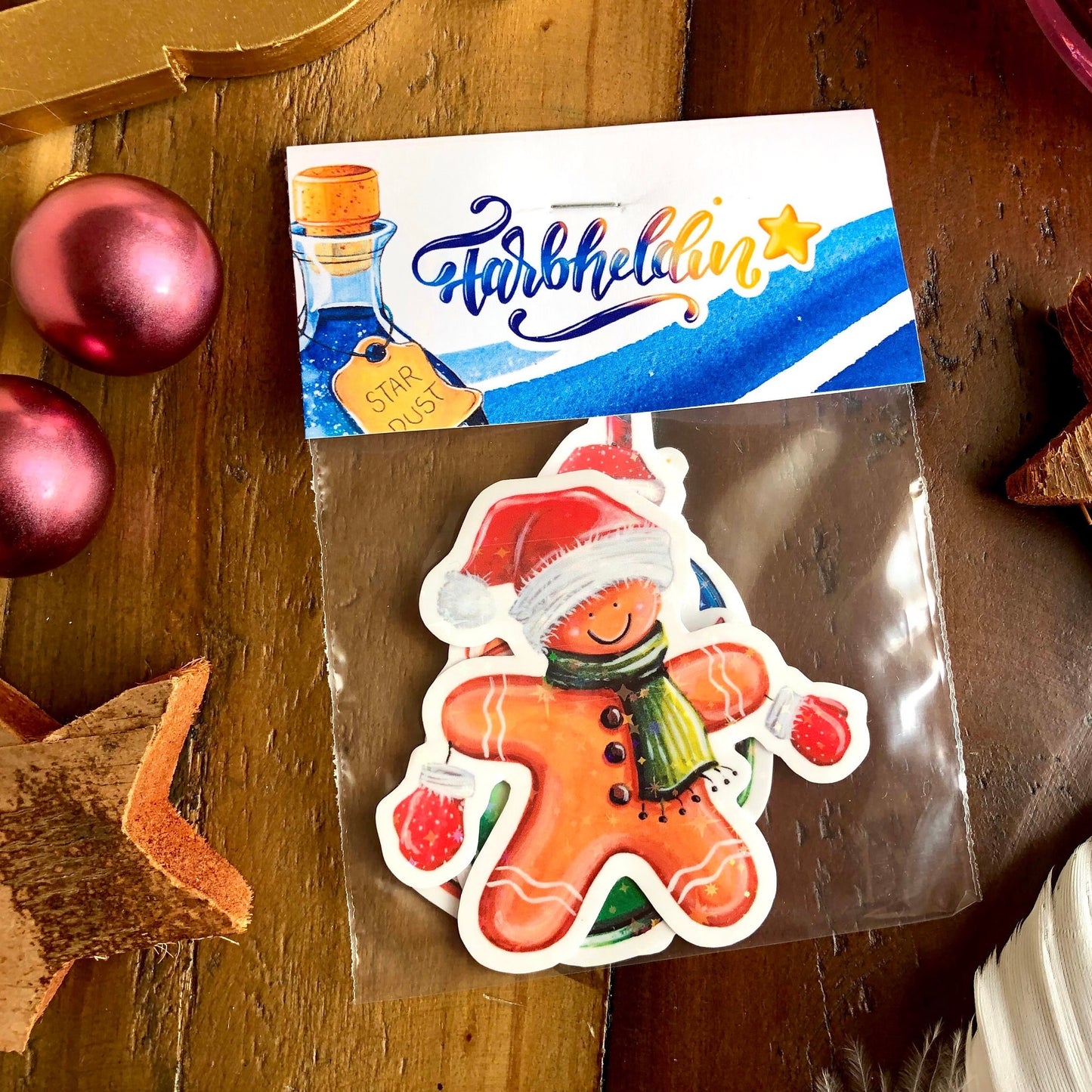 Glitzersticker "Süße Weihnachten" (3er-Set)