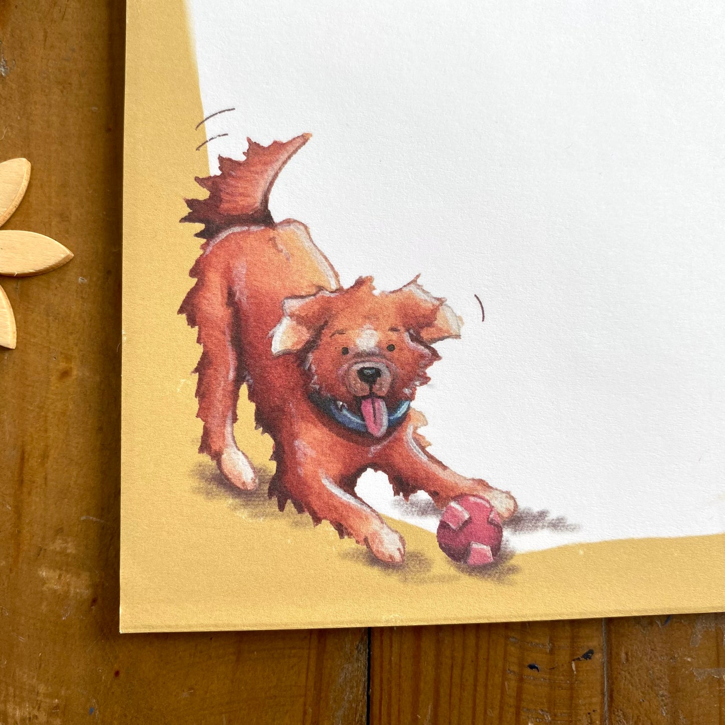 Notizblock Spielender Hund A5