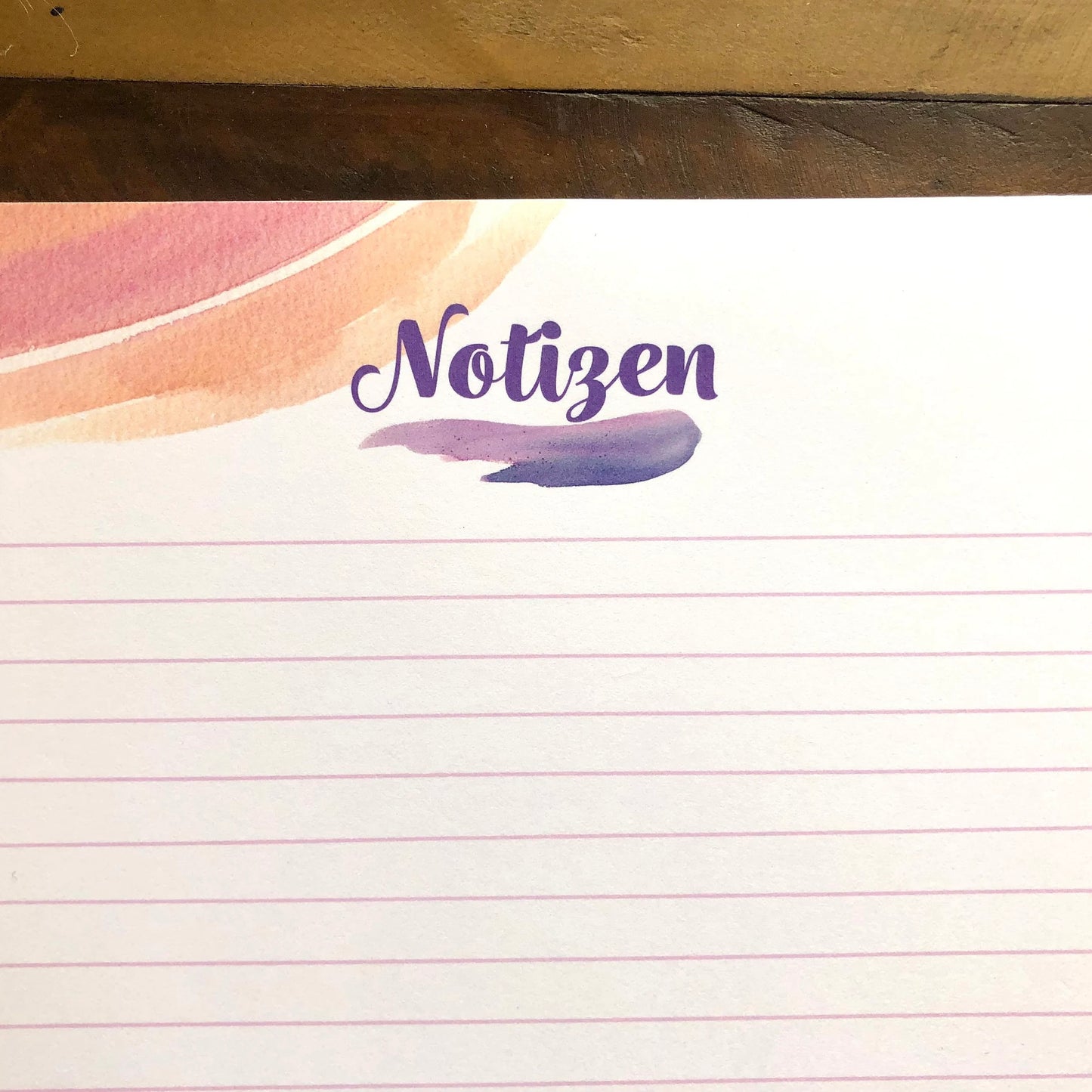 Notizblock Gelbes Einhorn A5