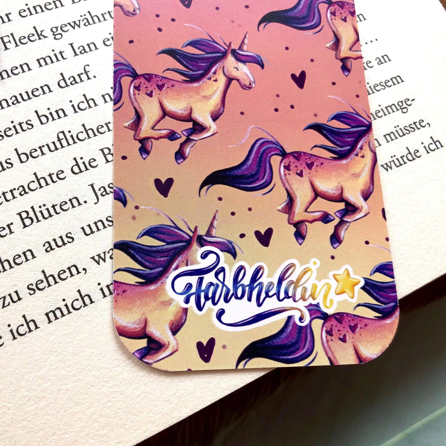 Lesezeichen Gelbes Einhorn