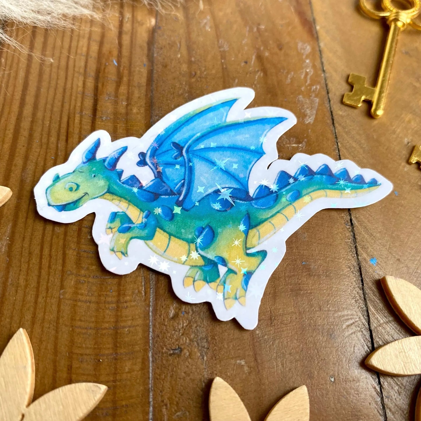 Glitzersticker Fantasiewesen (3er-Set)
