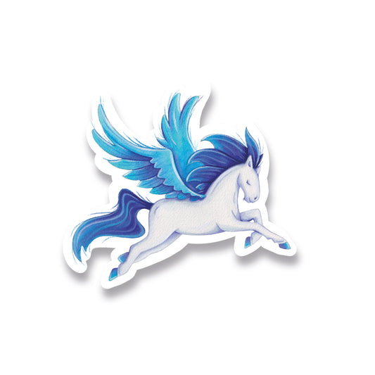 Glitzersticker Pegasus