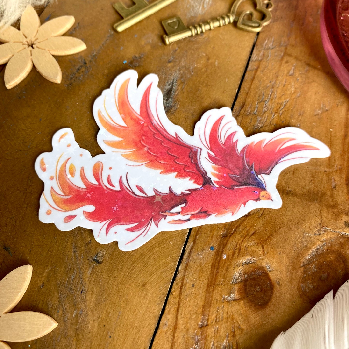 Glitzersticker Phönix