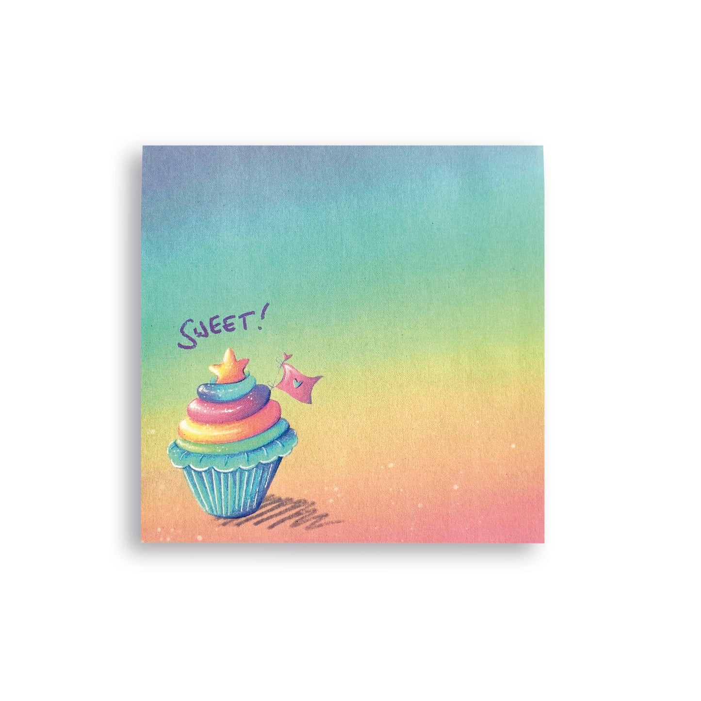 Mini-Block Regenbogen-Cupcake