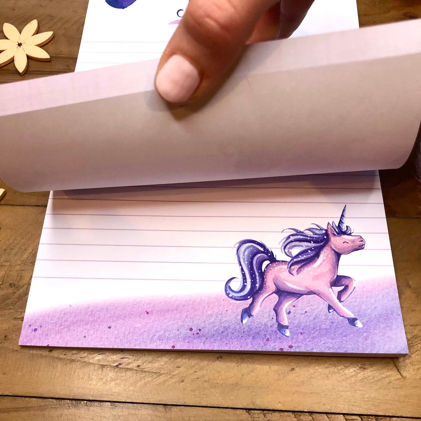 Notizblock Pinkes Einhorn A5