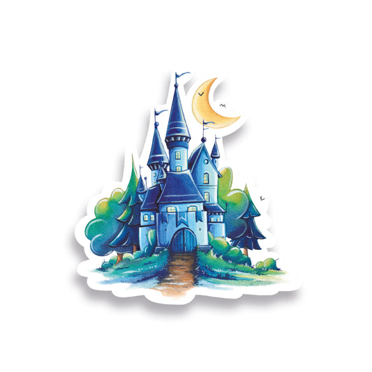 Glitzersticker Märchenschloss