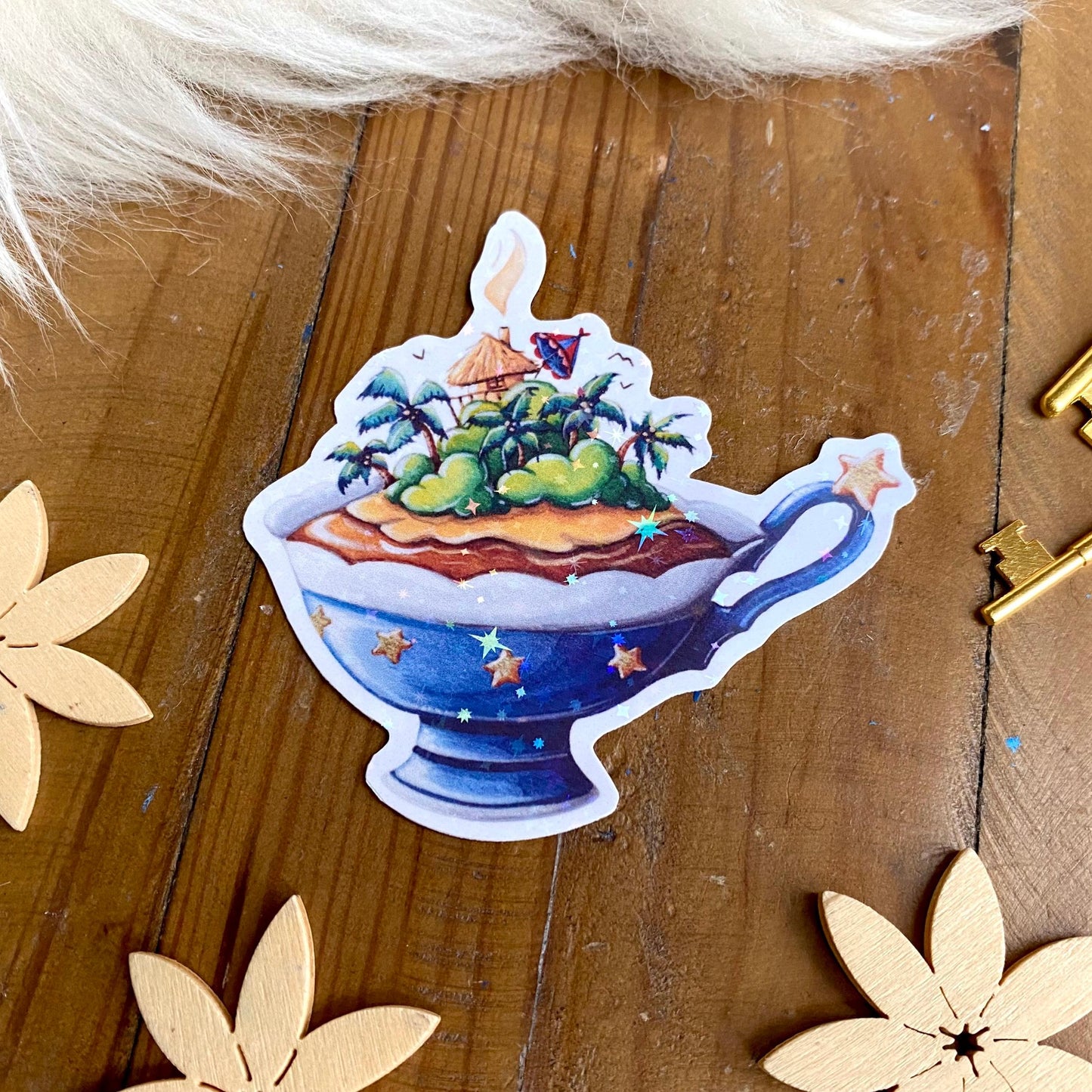 Glitzersticker Tassenwelt