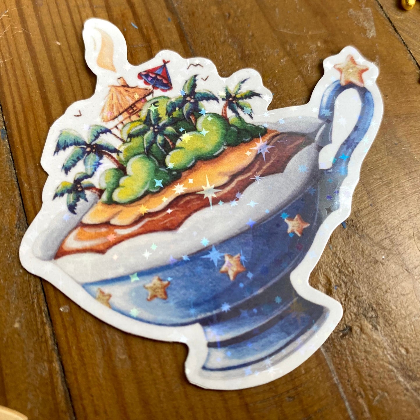 Glitzersticker Tassenwelt