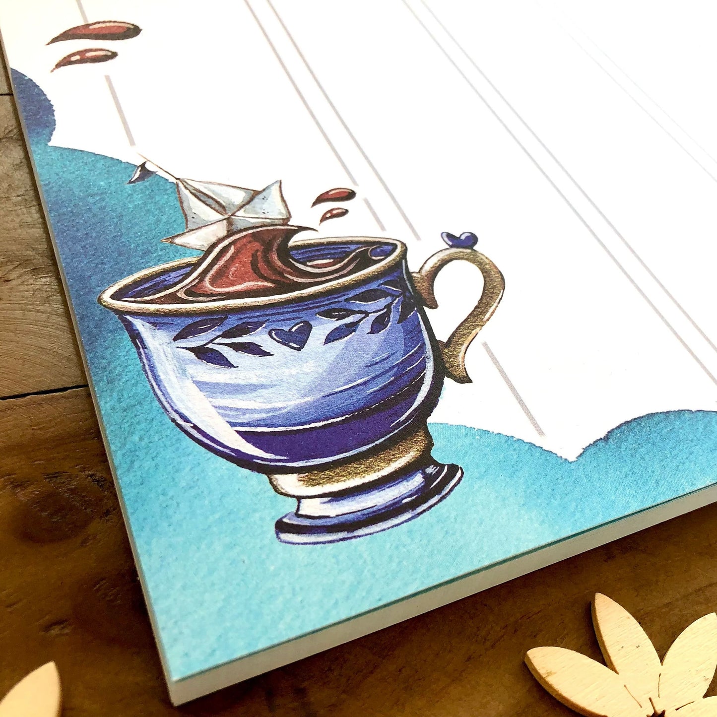 Wochenplaner Kaffeetasse mit Papierboot A4