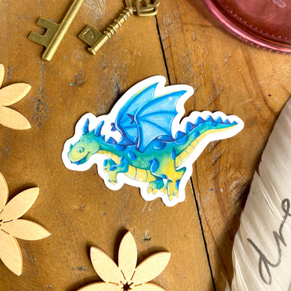 Glitzersticker Drache