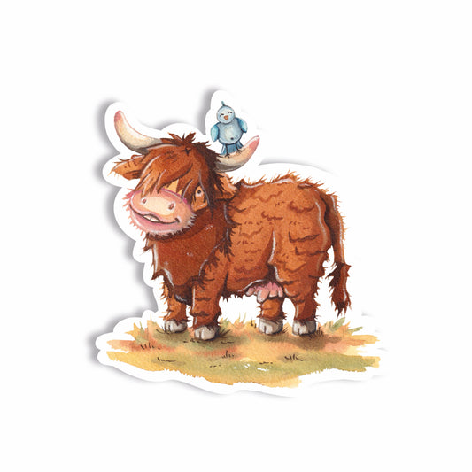 Glitzersticker Kuh Pippa