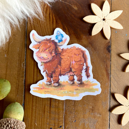 Glitzersticker Kuh Pippa