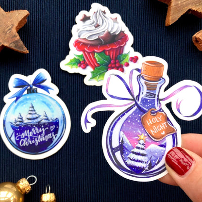 Sticker "Besinnliche Weihnachten" (3er-Set)