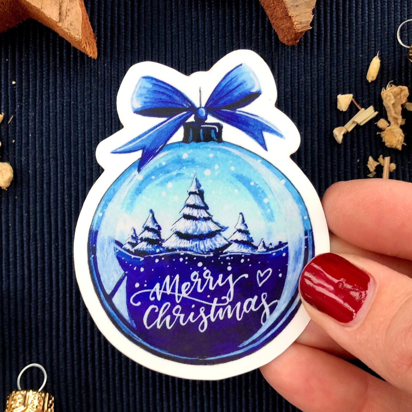 Sticker "Besinnliche Weihnachten" (3er-Set)