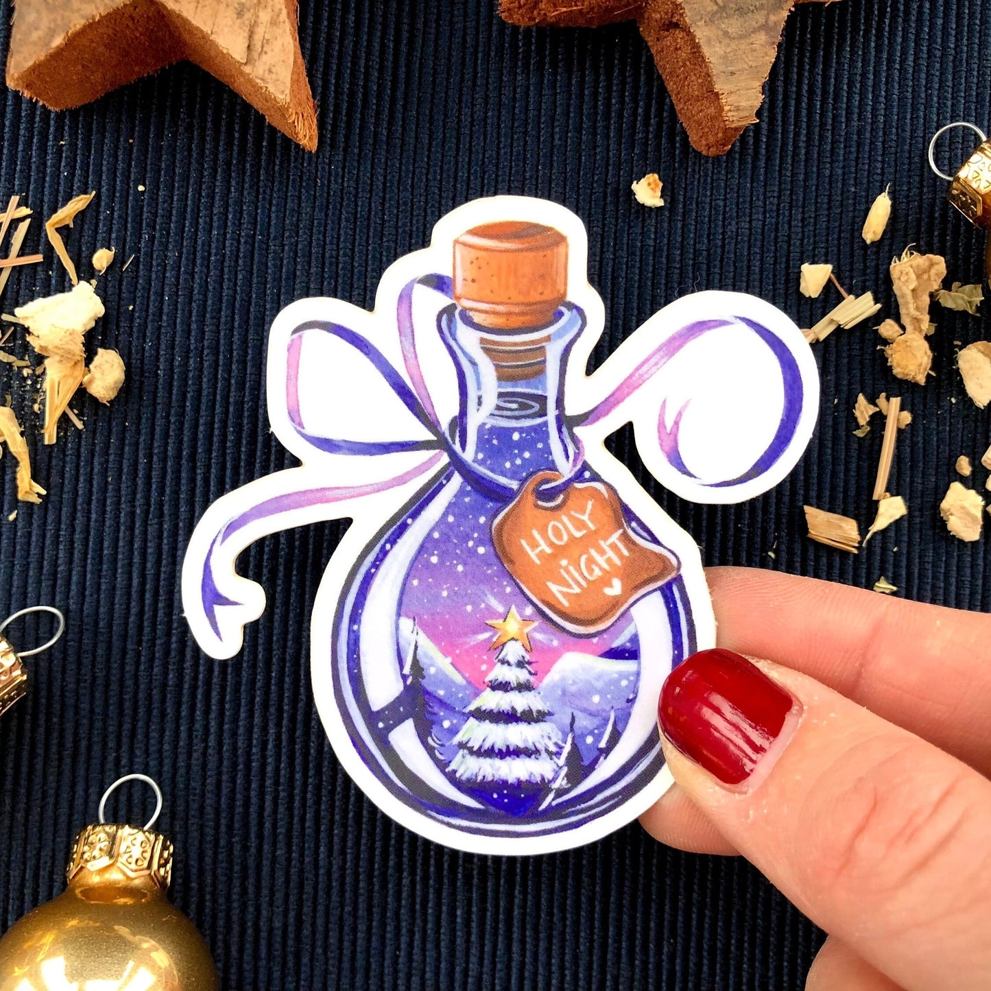 Sticker "Besinnliche Weihnachten" (3er-Set)