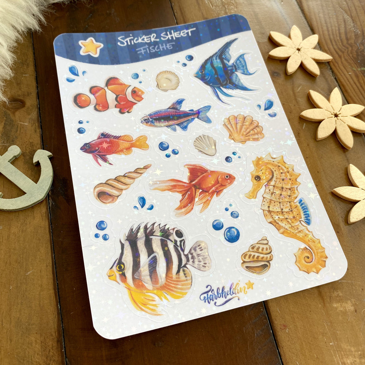 Stickersheet Fische