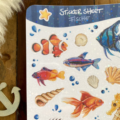 Stickersheet Fische