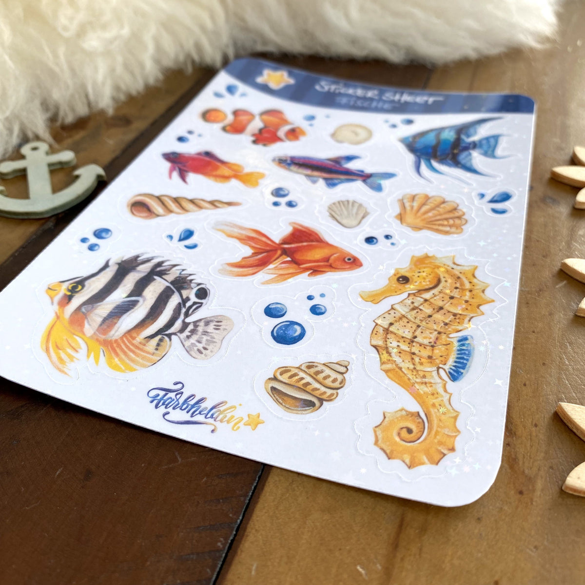 Stickersheet Fische