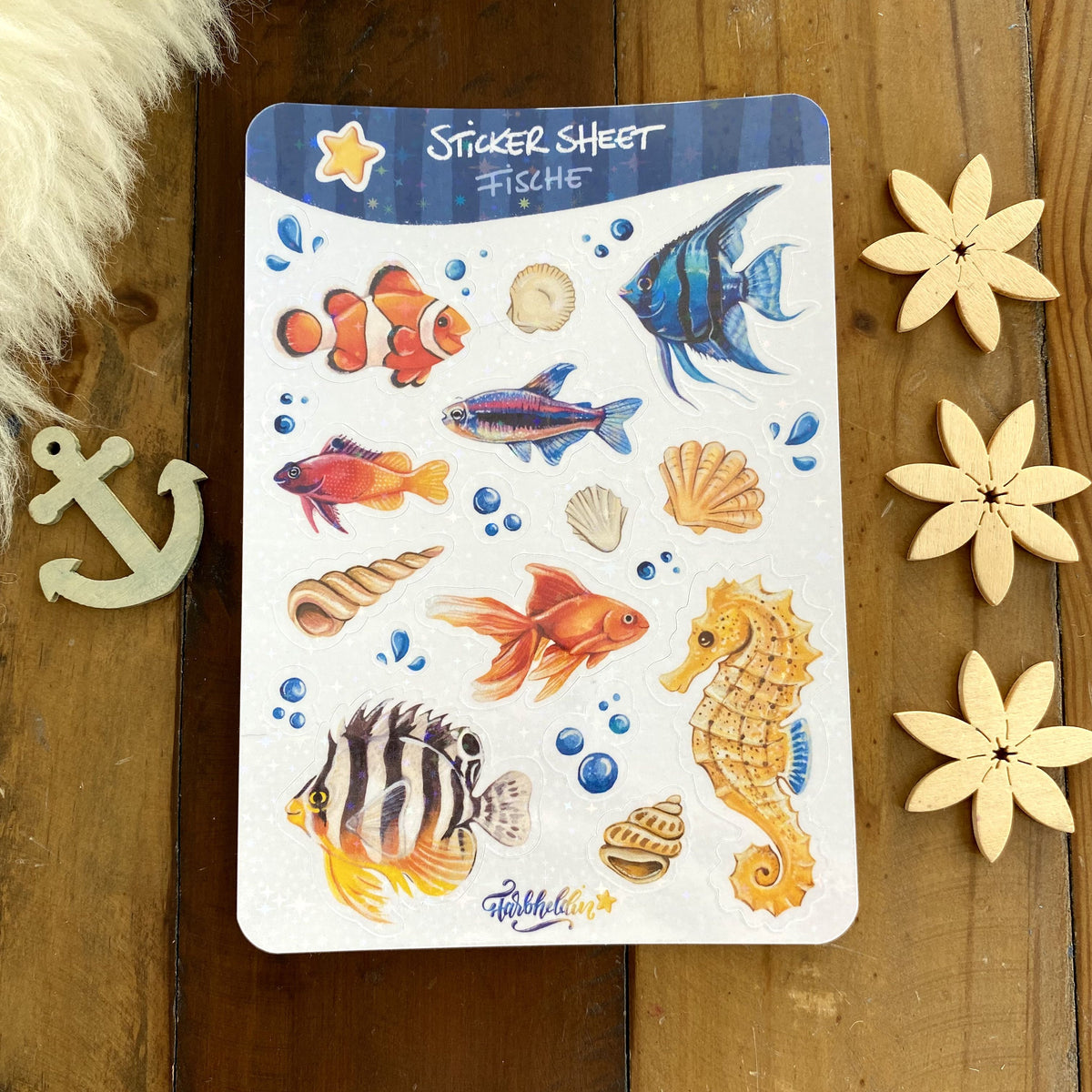 Stickersheet Fische