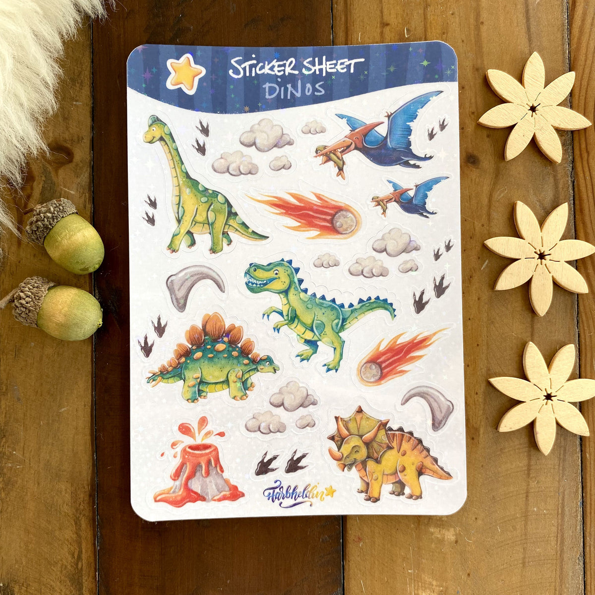 Stickersheet Dinos