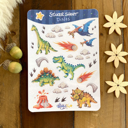 Stickersheet Dinos