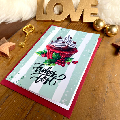 Weihnachtskarte "Cupcake" (A6)