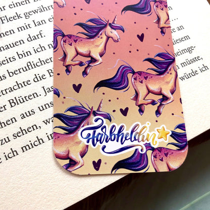 Lesezeichen Gelbes Einhorn