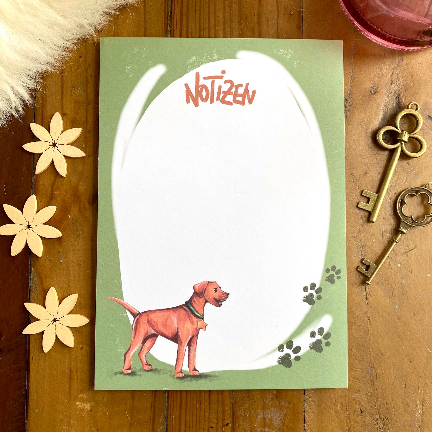 Notizblock Jagdhund A5