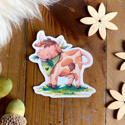 Glitzersticker Kuh Mimi